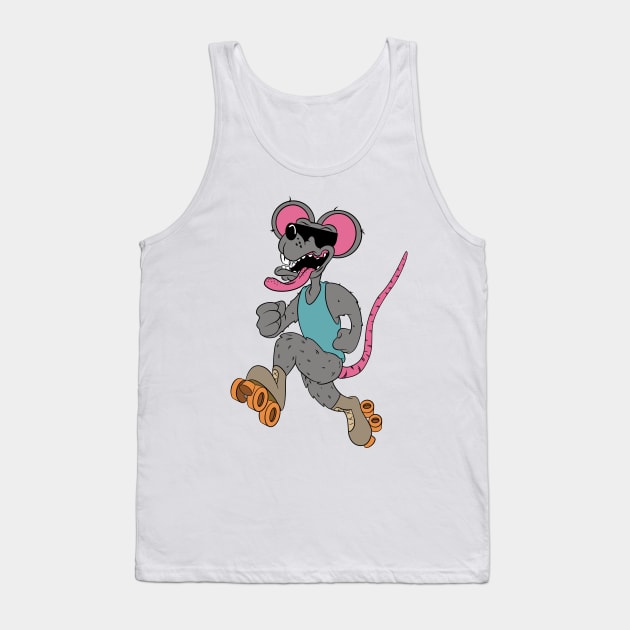 Roller Rat Tank Top by Dimebagdesigns420